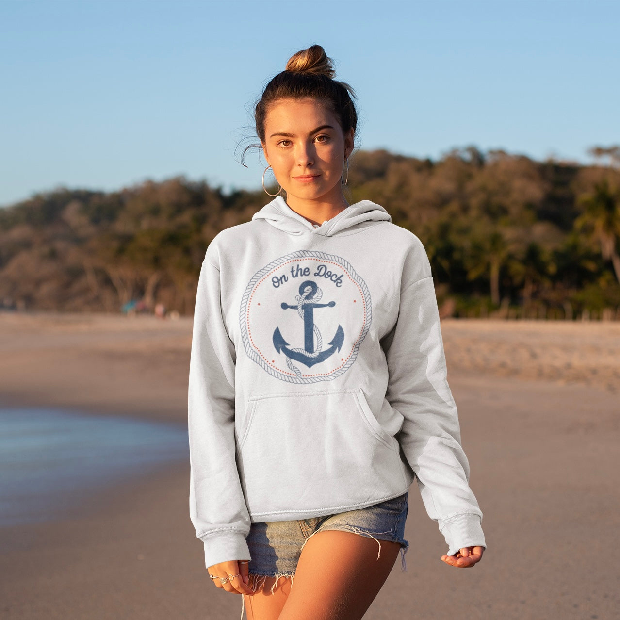 On The Dock Hoodie (Logo on Front)